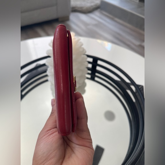 Yves Saint Laurent YSL red leather women’s wallet - Picture 5 of 12